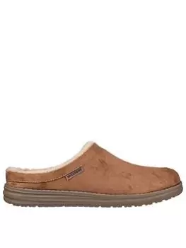 Image of Skechers Melson Harmen Slipper, Tan, Size 11, Men