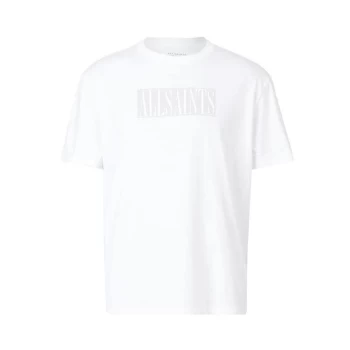 Image of AllSaints Integers Short Sleeve Crew - Optic White