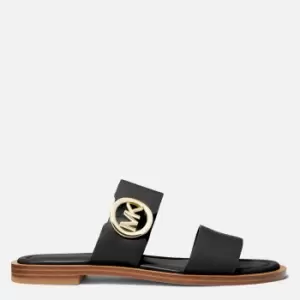 Image of Michael Kors Womens Summer Double Strap Sandals - Black - UK 4