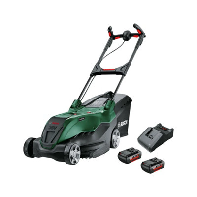 Image of Bosch AdvancedRotak 36V-40-650 Cordless Rotary Lawn Mower - Green, Black & Red 4059952658049