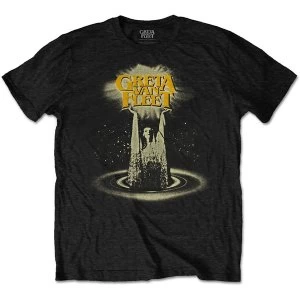 Image of Greta Van Fleet - Cinematic Lights Mens Medium T-Shirt - Black