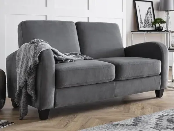 Image of Julian Bowen Vivo Dusk Grey Chenille 2 Seater Sofa