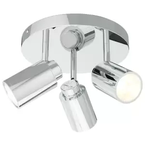 Image of Sensio Lukso Chrome Bathroom Ceiling Light - 270mm
