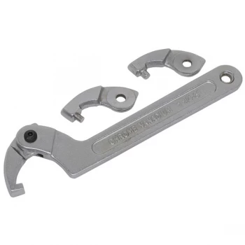 Image of Sealey SMC2M Adjustable C Spanner - Hook & Pin Wrench Set 4pc 32-76mm