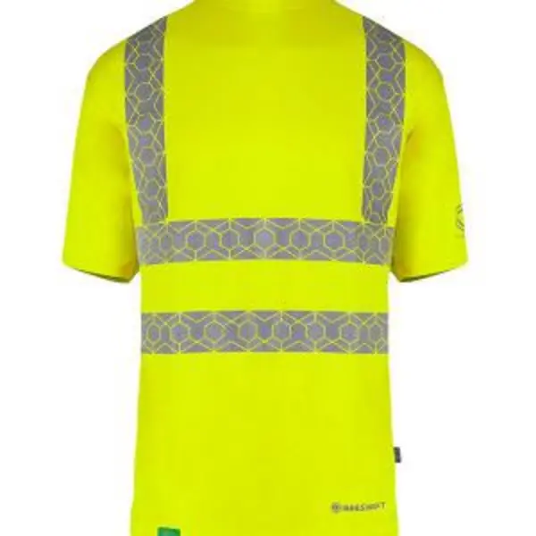 Image of Beeswift Envirowear High Visibility Short Sleeve T-Shirt BSW40123 BSW40123