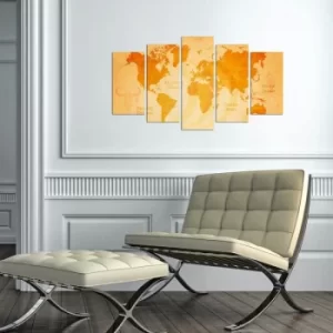 Image of 5MAPMDF-09 Multicolor Decorative MDF Painting (5 Pieces)