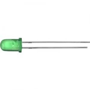 Image of LED wired Green Circular 5mm 60 mcd 20