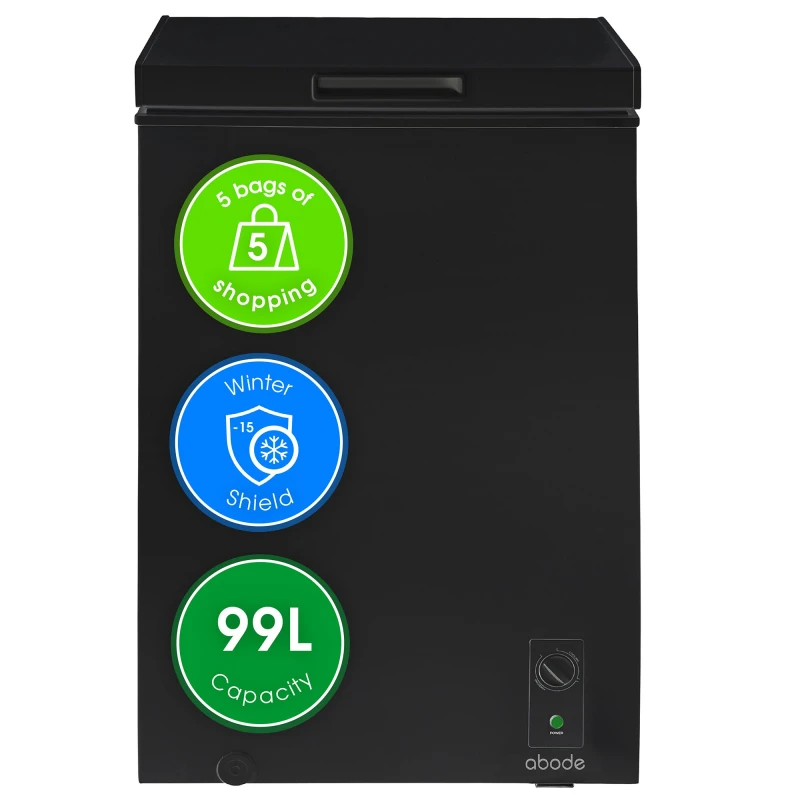 Image of Abode Abode A99CF0E1B Chest Freezer 99L Black - Abode Black OT62701