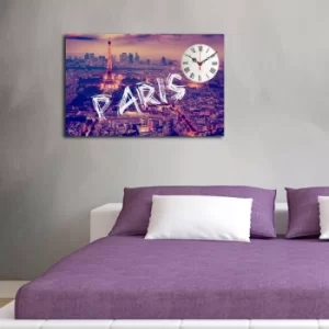 Image of 5070CS-77 Multicolor Decorative Canvas Wall Clock