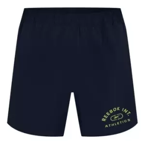 Image of Reebok Woven Graphic Shorts - Blue
