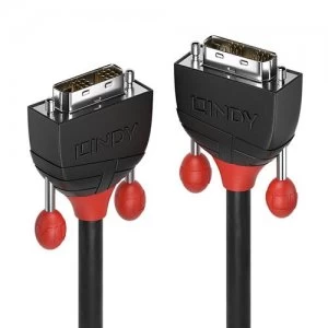 Image of Lindy 36258 DVI cable 5m DVI-D Black