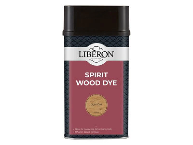Image of LIBERON 126790 Spirit Wood Dye Light Oak 1 litre LIBSDLO1LN - Liberon 126790
