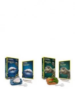 Image of National Geographic Dinosaur And Shark Teeth Dig Kits