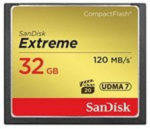 Image of SanDisk Extreme Compact Flash 32GB Memory Card