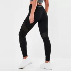 Image of Missguided Airtex Panelled Legging - Black