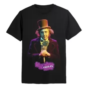 Image of Willy Wonka & the Chocolate Factory T-Shirt Willy Wonka Size L
