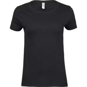 Image of Tee Jays Womens/Ladies Luxury Cotton T-Shirt (L) (Black)