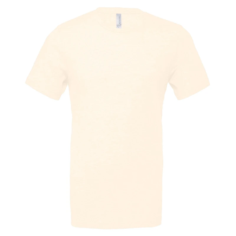Image of Bella + Canvas Mens Heather Cvc Short Sleeve T-Shirt in Natural Size: XS Natural Male XS