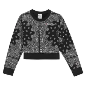 Image of Champion Crew Neck Sweater Junior Girls - Black