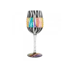 Image of Love Your Stripes Wine Glass