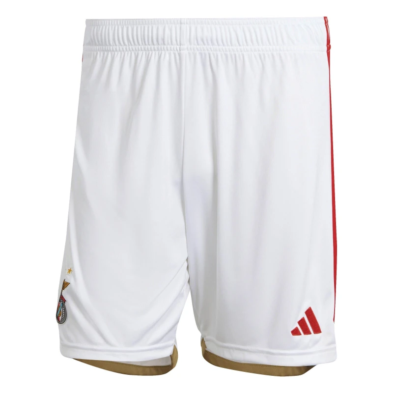 Image of adidas Benfica Home Shorts 2023 2024 Adults - White White M