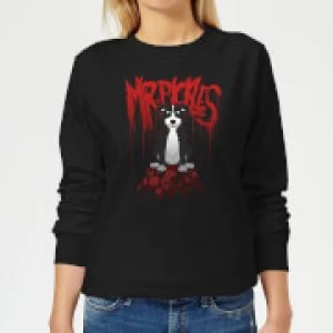 Image of Mr Pickles Pile Of Skulls Womens Sweatshirt - Black - XS
