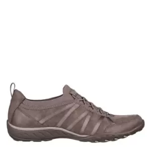 Image of Skechers Microleather Collar Knit Bungee - Brown