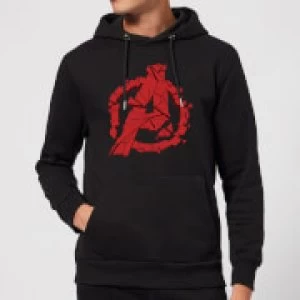 Image of Avengers Endgame Shattered Logo Hoodie - Black - M