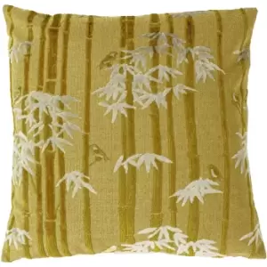 Image of Paoletti Anji Cushion Cover (One Size) (Gold)