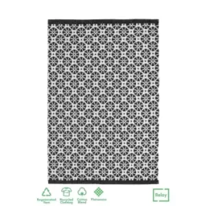 Image of Relay Recycled Cotton Starburst Rug Mono 160X230Cm