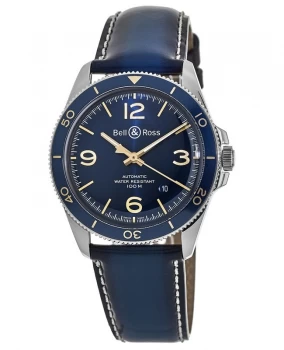 Image of Bell & Ross BR V2-92 Aeronavale Blue Dial Mens Watch BRV292-BU-G-ST/SCA BRV292-BU-G-ST/SCA