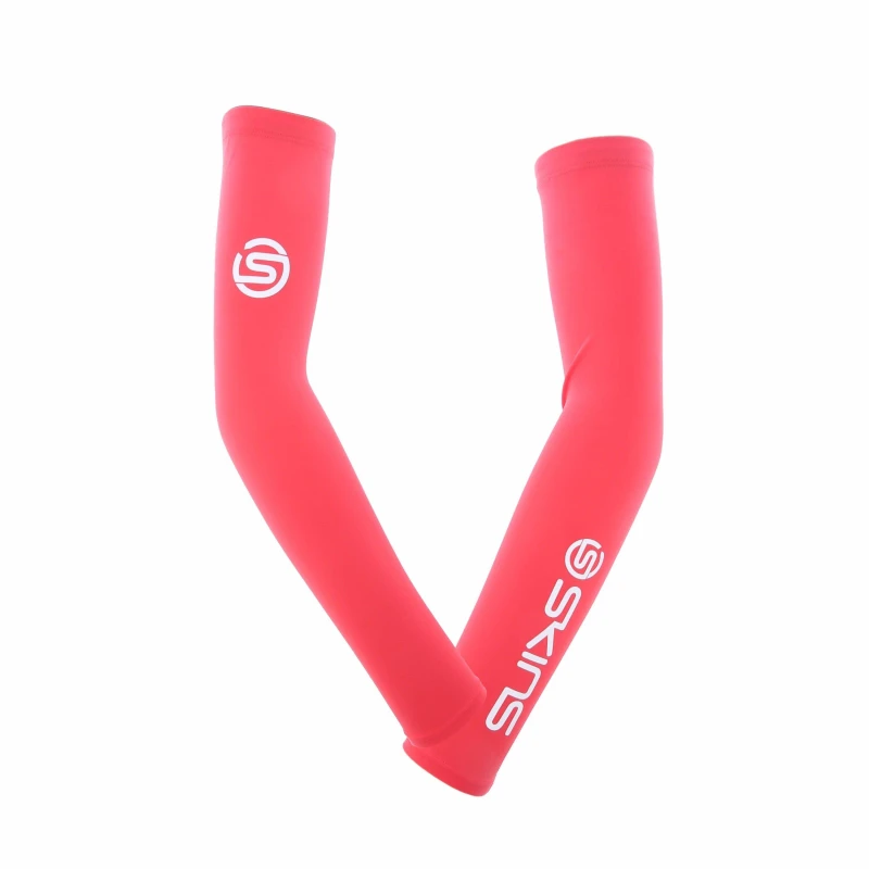 Image of Skins Series-1 Arm Compression Sleeves Mens - Red Red XS