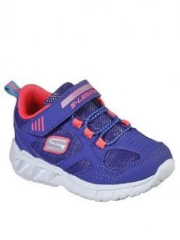 Image of Skechers Toddler Girls Magna-lights Trainer, Blue, Size 5 Younger
