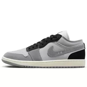 Image of Jordan Air Jordan 1 Low Se Craft, Tech Grey/black-cement Grey-sail