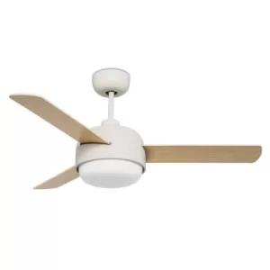 Image of Klar 2 Light Ceiling Fan Old White, E27