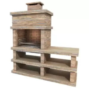 Image of Callow Londres Light Stone Charcoal BBQ - Garden & Outdoor