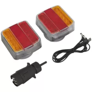 Image of Sealey TB18LEDW Wireless SMD LED Trailer Light Set 2pc