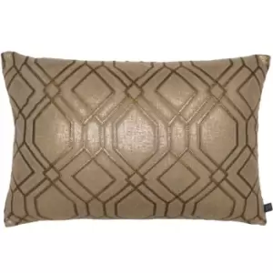 Image of Prestigious Textiles Othello Polyester Filled Cushion Polyester Cotton Sienna