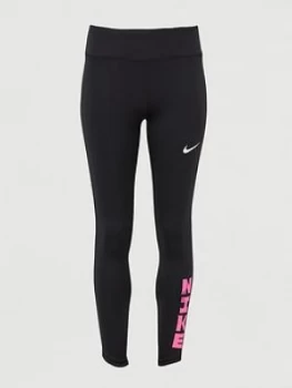 Image of Nike Running Icon Clash Fast Leggings - Black