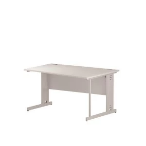 Image of Trexus 160 x 100cm Wave Desk White