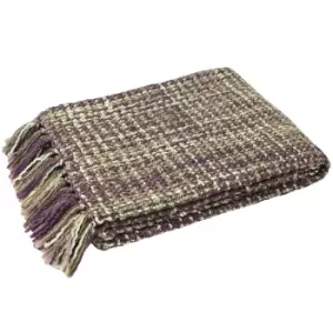 Image of Riva Home Baoli Throw (140x180cm) (Plum)