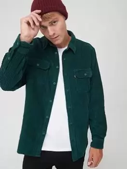 Image of Levis Jackson Worker Overshirt - Dark Green , Dark Green, Size S, Men