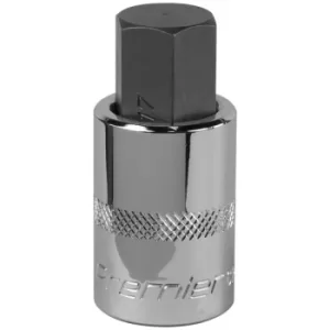 Image of Sealey SBH025 Hex Socket Bit 17mm 1/2"Sq Drive