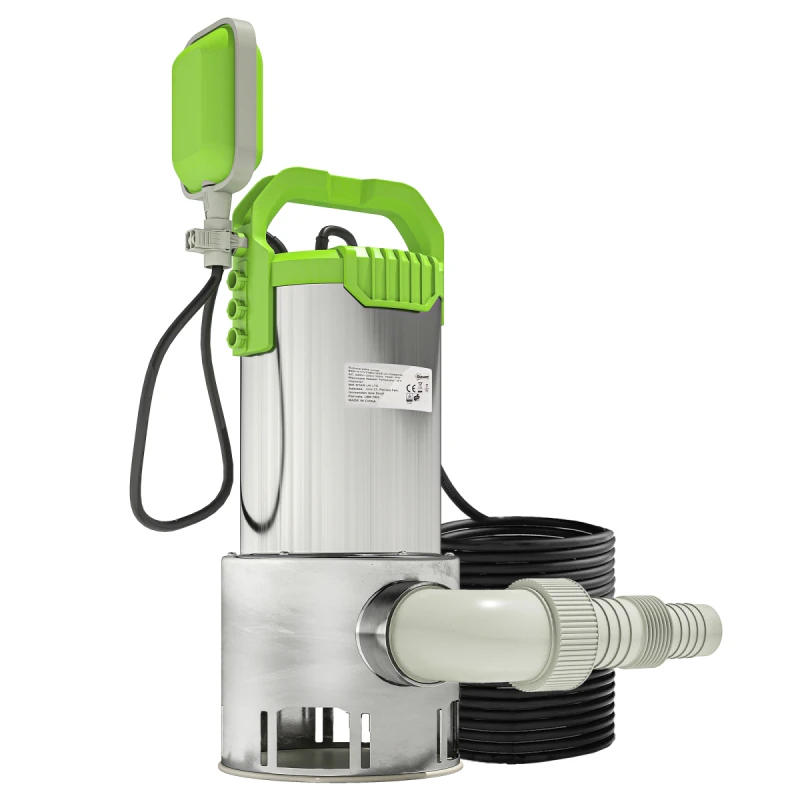 Image of Outsunny 1100W Water Pump with Float Switch, 18500L/H Electric Sump Pump, Green 84H-416V70GN