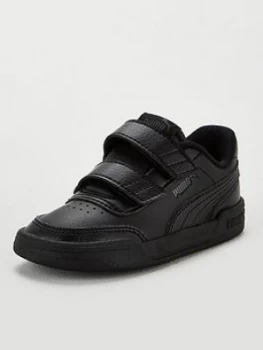 Image of Puma Caracal V Infant Trainers - Black/Grey, Size 4