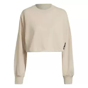 Image of adidas Sportswear Studio Lounge Summer Crew Sweats - Botanic Beige Mel