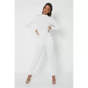 Image of I Saw It First White Premium Button Detail All In One - White