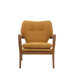 Image of Gallery Interiors Kensal Armchair in Ochre