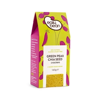 Image of Easy Bean Green Pea & Chia Seed Cracker 160g