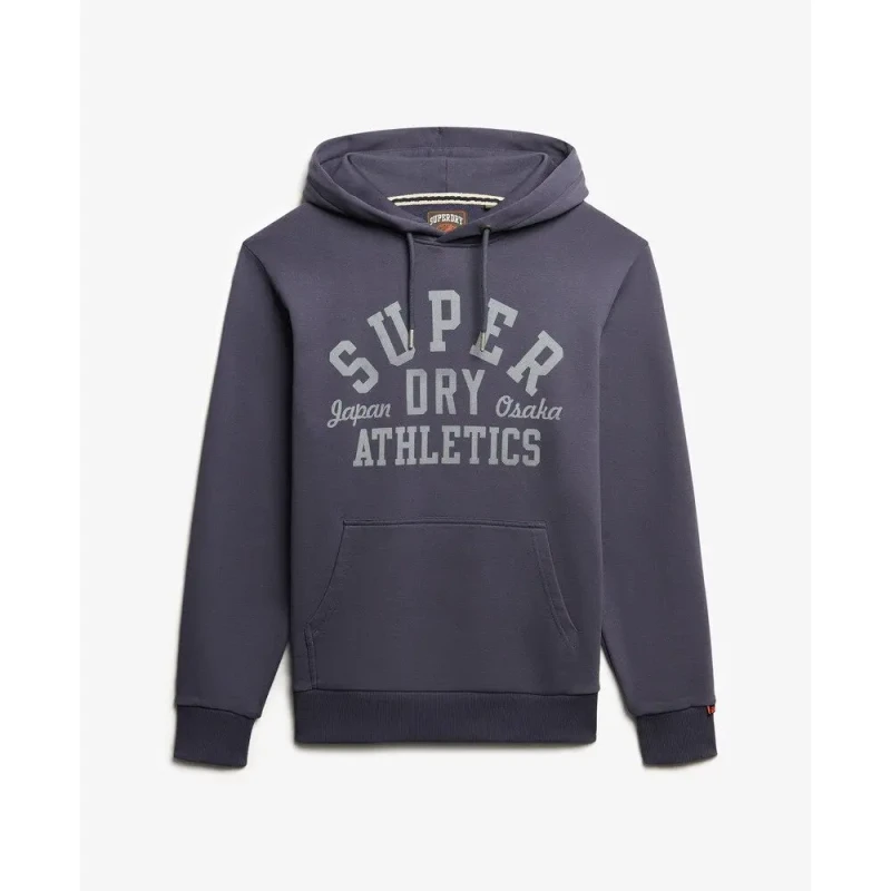 Image of Superdry Hooded sweatshirt Superdry Athletic Essentials Violet Male M